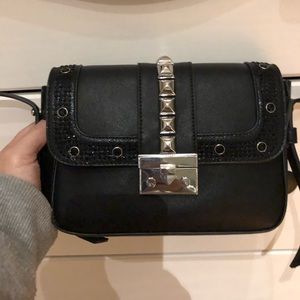 INC Black Studded Handbag